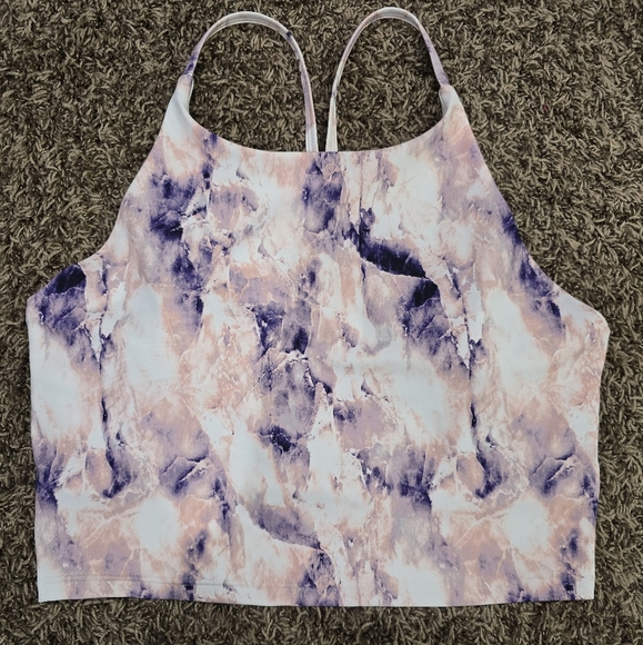 Old Navy Women’s Light Support Power Soft Longline Sports Bra Size L - Picture 2 of 5